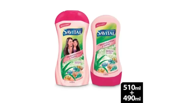 Shampoo Savital Multivitaminas 510ml + Acondicionador 490ml
