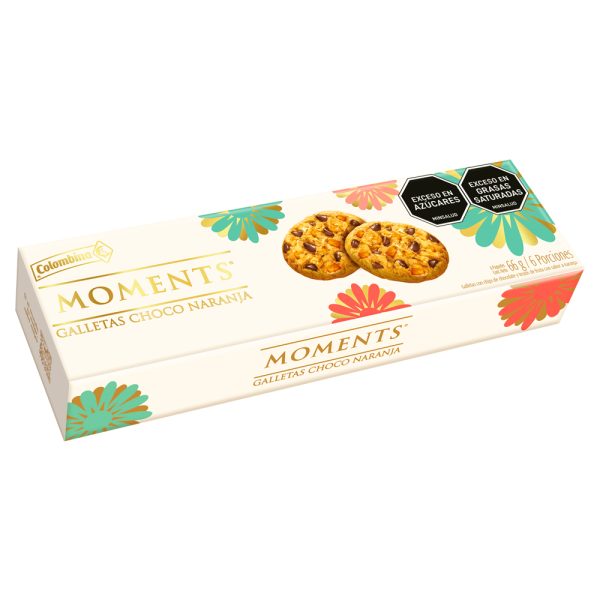Galleta relleno de Choco Naranja Moments 66g