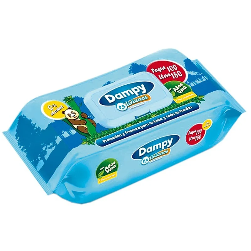 Pañitos Humedos Dampy 150 unds