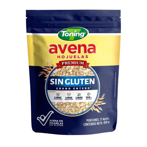 Avena en Hojuelas Sin Gluten Toning 400gr
