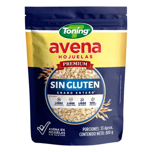Avena en Hojuelas Sin Gluten Toning 800gr