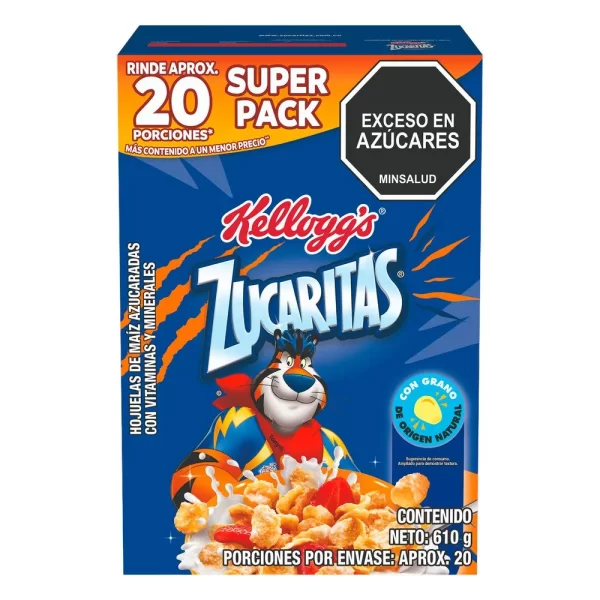 Cereal Zucaritas Kelloggs Hojuelas de maíz 610 gr