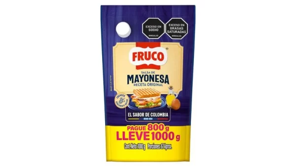 Mayonesa Fruco Pague 800gr Lleve 1.000gr