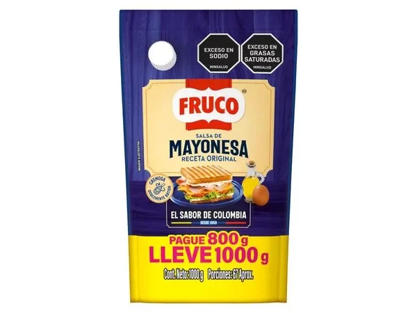 Mayonesa Fruco Pague 800gr Lleve 1.000gr
