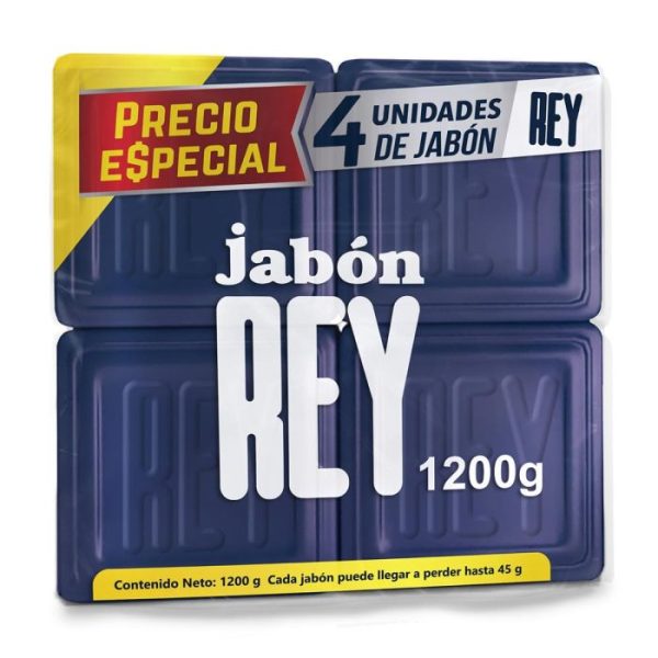 Jabon Rey 4 Barras x 300gr c/u