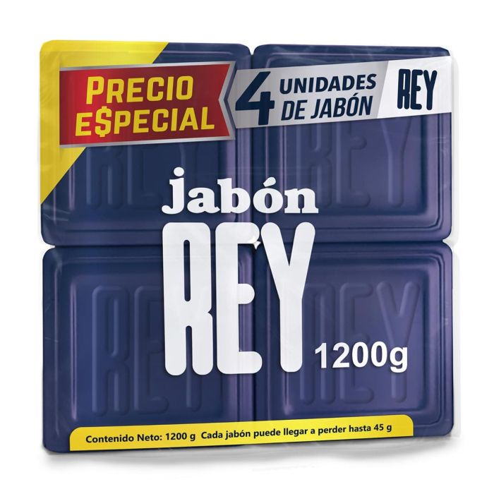 Jabon Rey 4 Barras x 300gr c/u