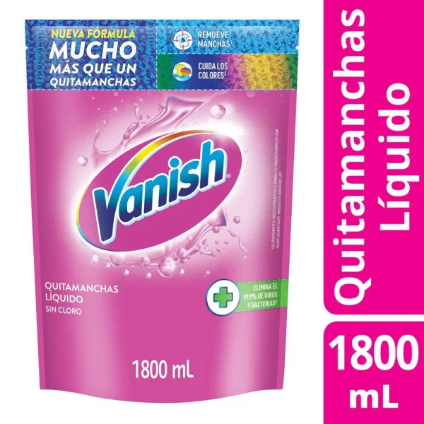 Quita Manchas Vanish Líquido Rosa1800ml