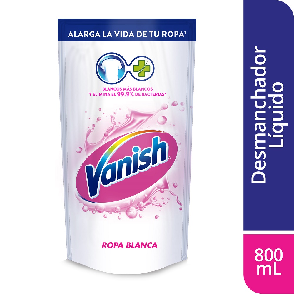 Quita Manchas Vanish Líquido Blanco 800ml