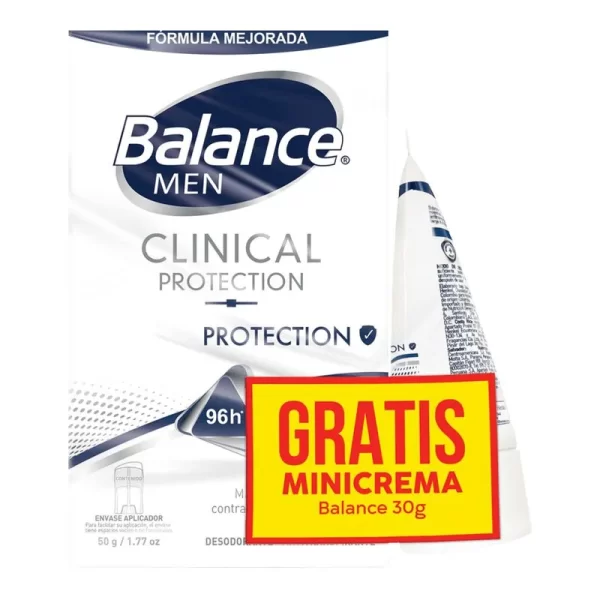 Desodorante Balance Clinical men 50g Grat Mini Crema