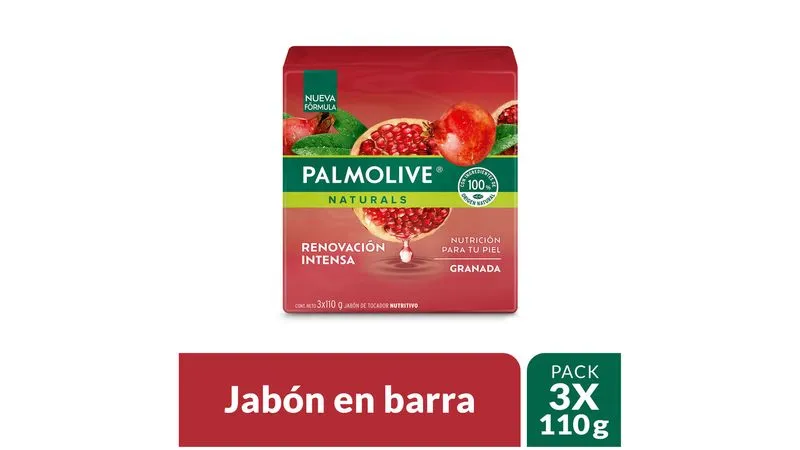 Jabon Palmolive Renovación Intensa 3 unds