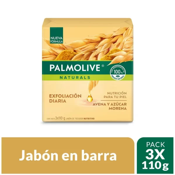 Jabon Palmolive Exfoliación Diaria 3 unds
